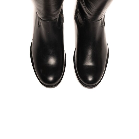 NWT Frye Melissa Black Knee Hight Riding Boot 6 - Picture 7 of 8